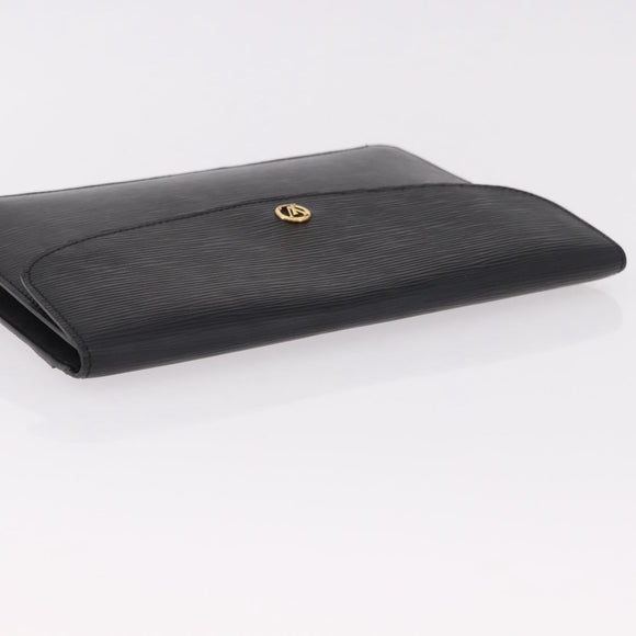 LOUIS VUITTON Epi Montaigne 27 Clutch Bag Black M52652 LV Auth mr2795
