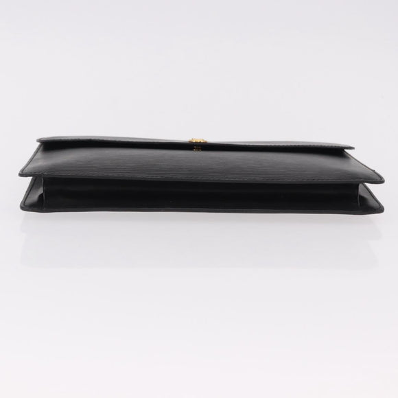 LOUIS VUITTON Epi Montaigne 27 Clutch Bag Black M52652 LV Auth mr2795