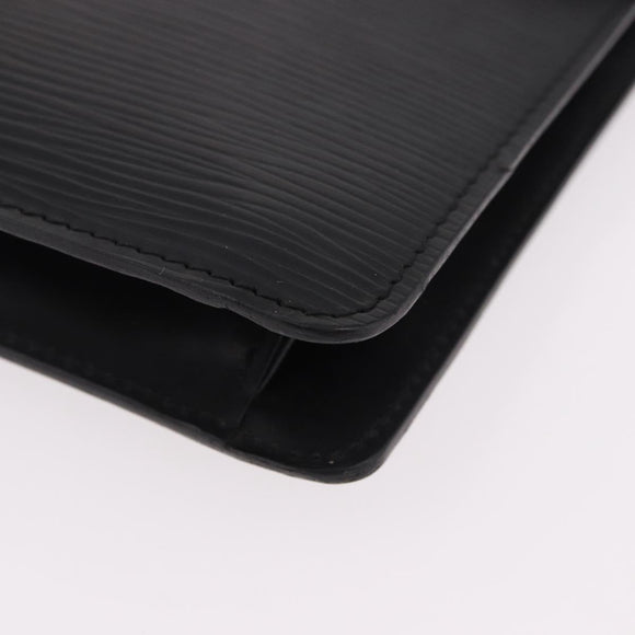 LOUIS VUITTON Epi Montaigne 27 Clutch Bag Black M52652 LV Auth mr2795