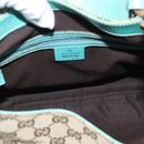 GUCCI GG Canvas New Jackie Shoulder Bag Brown Gold 120888 Auth mr2796V-10