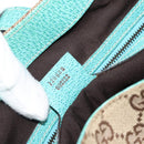 GUCCI GG Canvas New Jackie Shoulder Bag Brown Gold 120888 Auth mr2796V-11