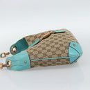 GUCCI GG Canvas New Jackie Shoulder Bag Brown Gold 120888 Auth mr2796V-3