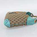GUCCI GG Canvas New Jackie Shoulder Bag Brown Gold 120888 Auth mr2796V-4