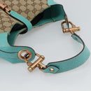GUCCI GG Canvas New Jackie Shoulder Bag Brown Gold 120888 Auth mr2796V-7