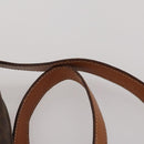 CELINE Macadam Canvas Shoulder Bag PVC Leather 2way 2 Set Brown Auth mr2802-15