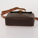 CELINE Macadam Canvas Shoulder Bag PVC Leather 2way 2 Set Brown Auth mr2802-16