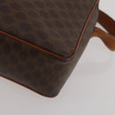 CELINE Macadam Canvas Shoulder Bag PVC Leather 2way 2 Set Brown Auth mr2802-17