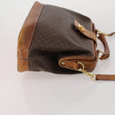 CELINE Macadam Canvas Shoulder Bag PVC Leather 2way 2 Set Brown Auth mr2802-4
