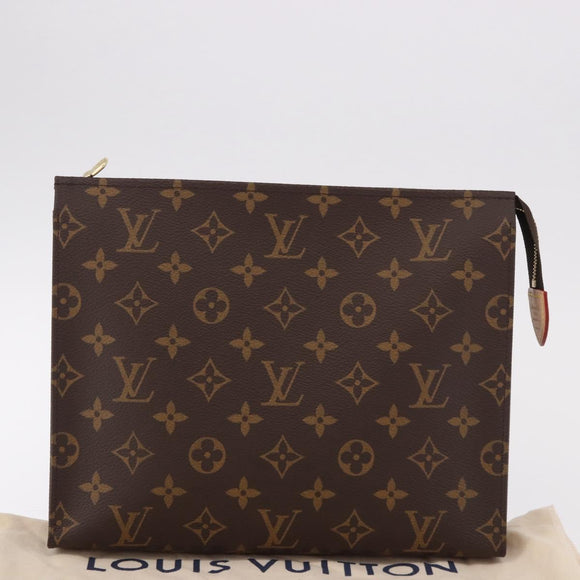 LOUIS VUITTON Monogram Poche Toilette 26 Pouch M47542 LV Auth mr2808V