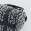 Christian Dior Trotter Canvas Mini Hand Bag Navy Gold Auth mr2809V-8