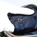 Christian Dior Trotter Canvas Mini Hand Bag Navy Gold Auth mr2809V-22