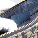 Christian Dior Trotter Canvas Mini Hand Bag Navy Gold Auth mr2809V-12