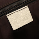 GUCCI GG Canvas Shoulder Bag Beige Silver 146236 Auth mr2810-16