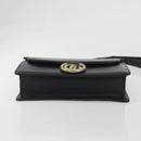 GUCCI Shoulder Bag Leather Black Gold 589474 Auth mr2812-10