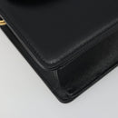 GUCCI Shoulder Bag Leather Black Gold 589474 Auth mr2812-12