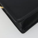 GUCCI Shoulder Bag Leather Black Gold 589474 Auth mr2812-14