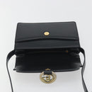 GUCCI Shoulder Bag Leather Black Gold 589474 Auth mr2812-16