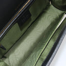 GUCCI Shoulder Bag Leather Black Gold 589474 Auth mr2812-18