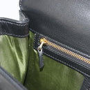 GUCCI Shoulder Bag Leather Black Gold 589474 Auth mr2812-21