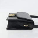 GUCCI Shoulder Bag Leather Black Gold 589474 Auth mr2812-4