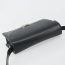 GUCCI Shoulder Bag Leather Black Gold 589474 Auth mr2812-6