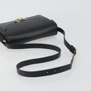GUCCI Shoulder Bag Leather Black Gold 589474 Auth mr2812-7