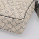 GUCCI GG Supreme Shoulder Bag PVC Beige Silver 201448 Auth mr2814-14