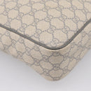 GUCCI GG Supreme Shoulder Bag PVC Beige Silver 201448 Auth mr2814-17