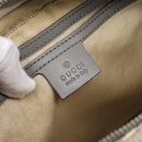 GUCCI GG Supreme Shoulder Bag PVC Beige Silver 201448 Auth mr2814-11