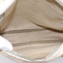 GUCCI GG Supreme Shoulder Bag PVC Beige Silver 201448 Auth mr2814-12