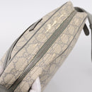 GUCCI GG Supreme Shoulder Bag PVC Beige Silver 201448 Auth mr2814-6