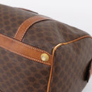 CELINE Macadam Canvas Hand Bag PVC Leather Brown Gold Auth mr2819-10