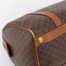 CELINE Macadam Canvas Hand Bag PVC Leather Brown Gold Auth mr2819-13