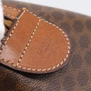 CELINE Macadam Canvas Hand Bag PVC Leather Brown Gold Auth mr2819-21