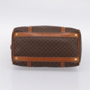 CELINE Macadam Canvas Hand Bag PVC Leather Brown Gold Auth mr2819-9