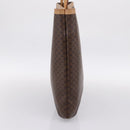 CELINE Macadam Canvas Tote Bag PVC Leather Brown Gold Auth mr2820-3