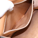 CELINE Macadam Canvas Hand Bag PVC Leather Brown Gold Auth mr2822-20