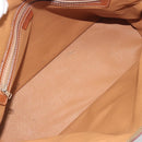 CELINE Macadam Canvas Hand Bag PVC Leather Brown Gold Auth mr2823-11