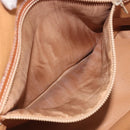 CELINE Macadam Canvas Hand Bag PVC Leather Brown Gold Auth mr2823-21