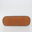 CELINE Macadam Canvas Hand Bag PVC Leather Brown Gold Auth mr2823-5
