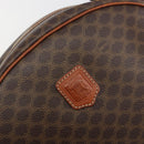 CELINE Macadam Canvas Hand Bag PVC Leather Brown Gold Auth mr2825-17