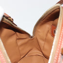 CELINE Macadam Canvas Hand Bag PVC Leather Brown Gold Auth mr2825-20