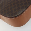 CELINE Macadam Canvas Shoulder Bag PVC Leather Brown Gold Auth mr2826-11