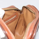 CELINE Macadam Canvas Shoulder Bag PVC Leather Brown Gold Auth mr2826-18