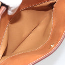 CELINE Macadam Canvas Shoulder Bag PVC Leather Brown Gold Auth mr2826-22