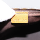 CELINE Macadam Canvas Pouch PVC Leather Brown Gold Auth mr2827-17