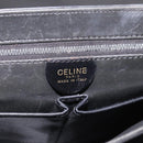 CELINE Shoulder Bag Leather Black Gold Auth mr2828-15