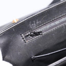 CELINE Shoulder Bag Leather Black Gold Auth mr2828-19