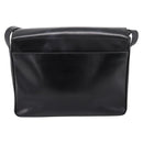 CELINE Shoulder Bag Leather Black Gold Auth mr2828-3