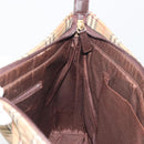BURBERRY Nova Check Shoulder Bag Canvas Brown Gold Auth mr2829-17